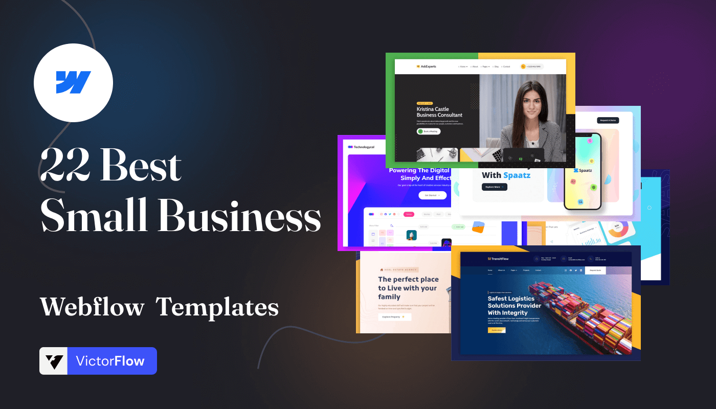 22 Best Small Business Webflow Templates In 2024